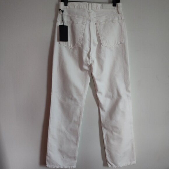 Ladies SZ 28 Re/Done White 90's High Rise Loose Jean - Picture 3 of 6